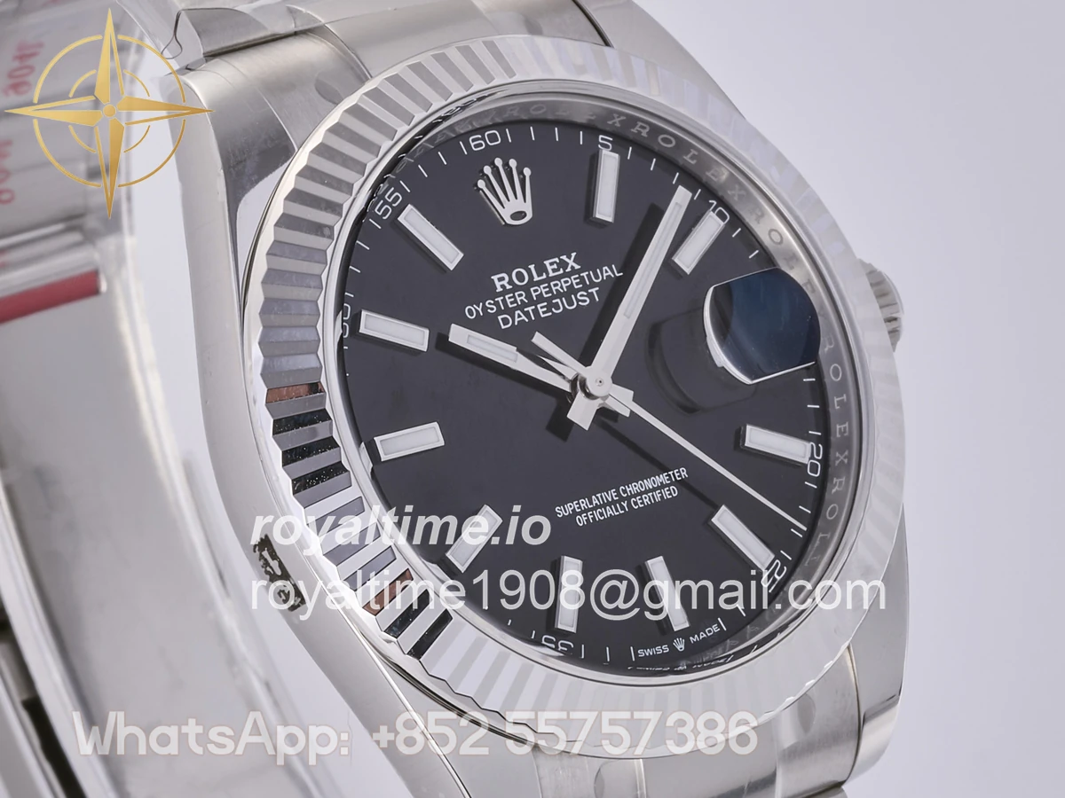 Rolex DateJust 41 126334 Clean Plus 904L Steel Black Dial on Jubilee Bracelet JH3235 (Free Sprung) - Image 4