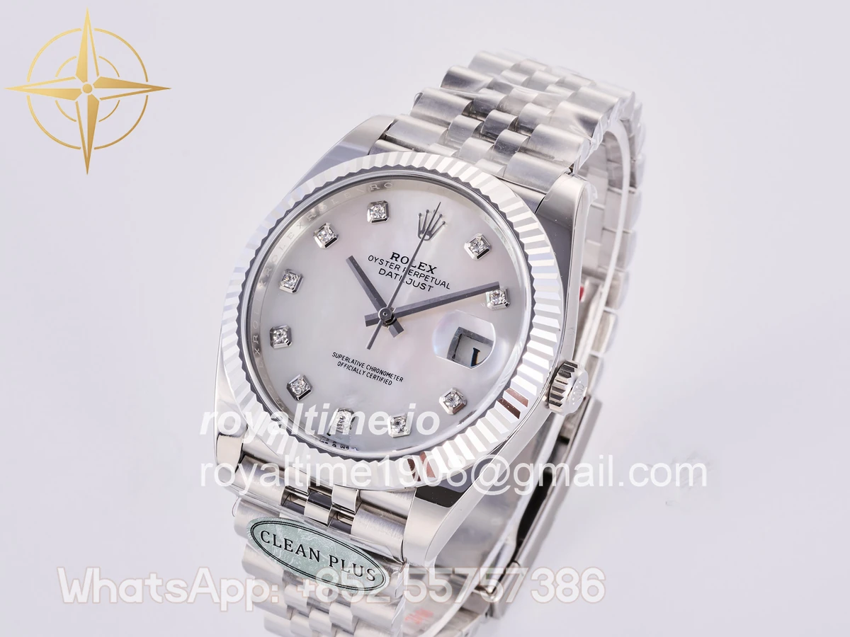 Rolex DateJust 41 126334 Clean Plus 904L Steel White MOP Diamonds Dial on Jubilee Bracelet DD3235 - Image 4