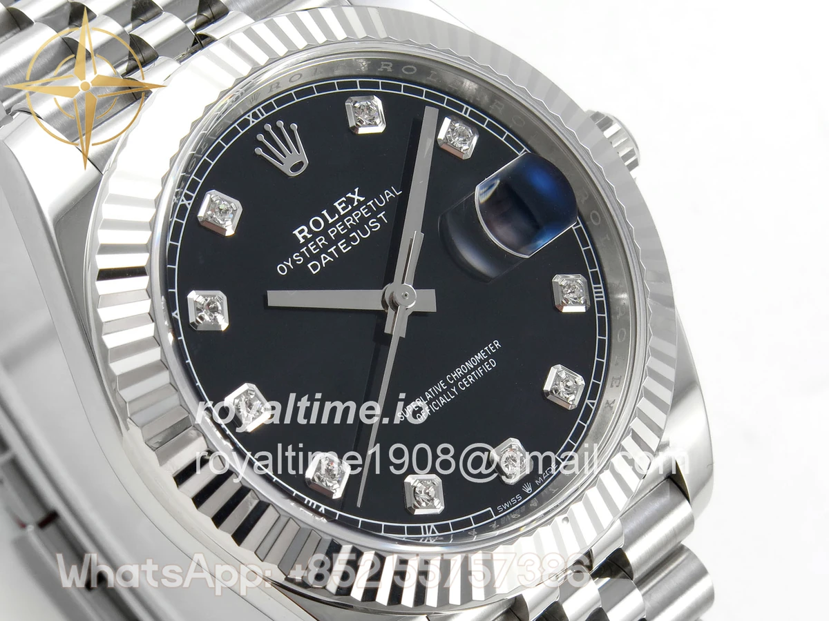 Rolex DateJust 41 126334 Clean Plus Black Diamonds Dial on Jubilee Bracelet JH3235 (Free Sprung) Weighted 133g - Image 4