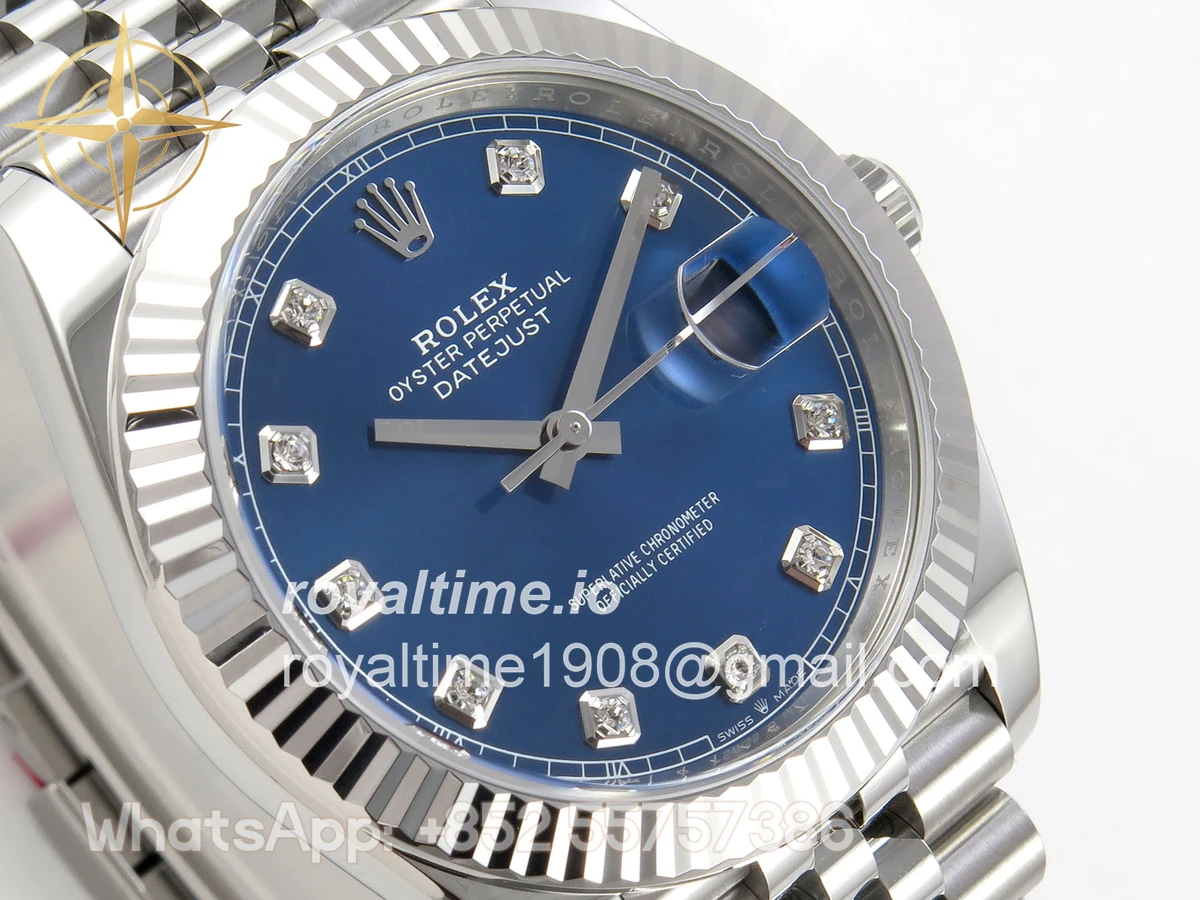 Rolex DateJust 41 126334 Clean Plus Blue Diamonds Dial on Jubilee Bracelet JH3235 (Free Sprung) Weighted 133g - Image 4