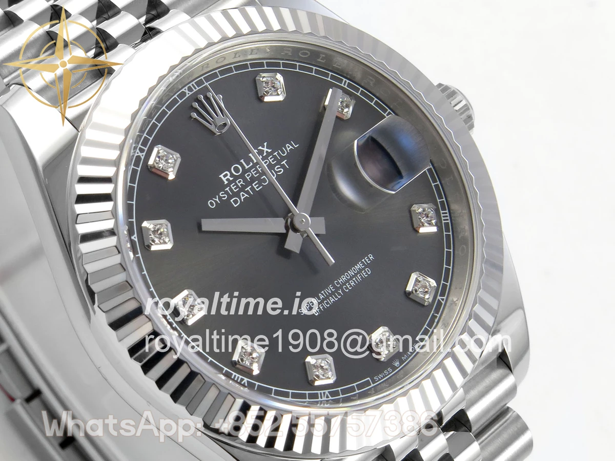 Rolex DateJust 41 126334 Clean Plus Gray Diamonds Dial on Jubilee Bracelet JH3235 (Free Sprung) Weighted 133g - Image 4