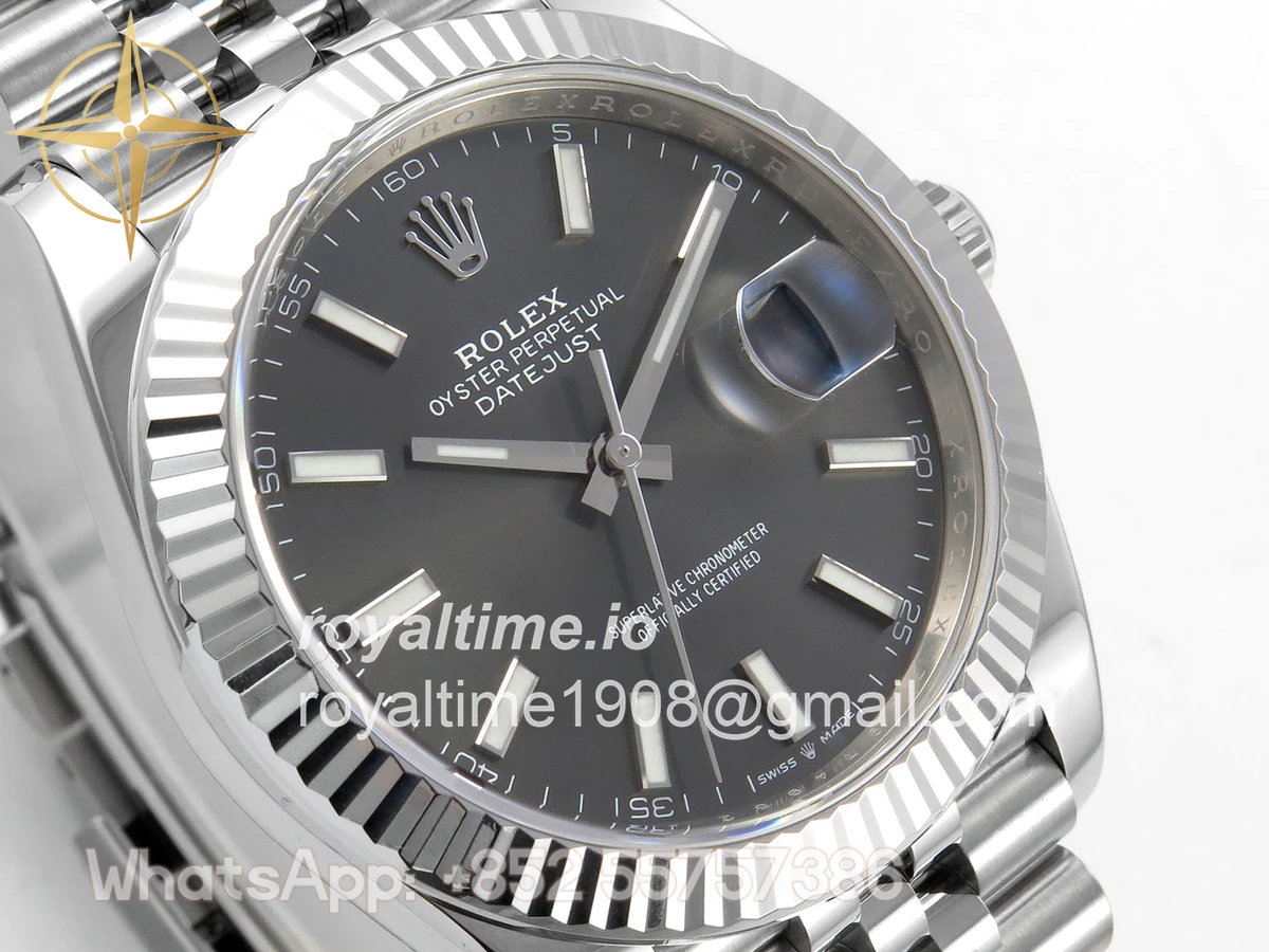 Rolex DateJust 41 126334 Clean Plus Gray Stick Dial on Jubilee Bracelet JH3235 (Free Sprung) Weighted 133g - Image 4