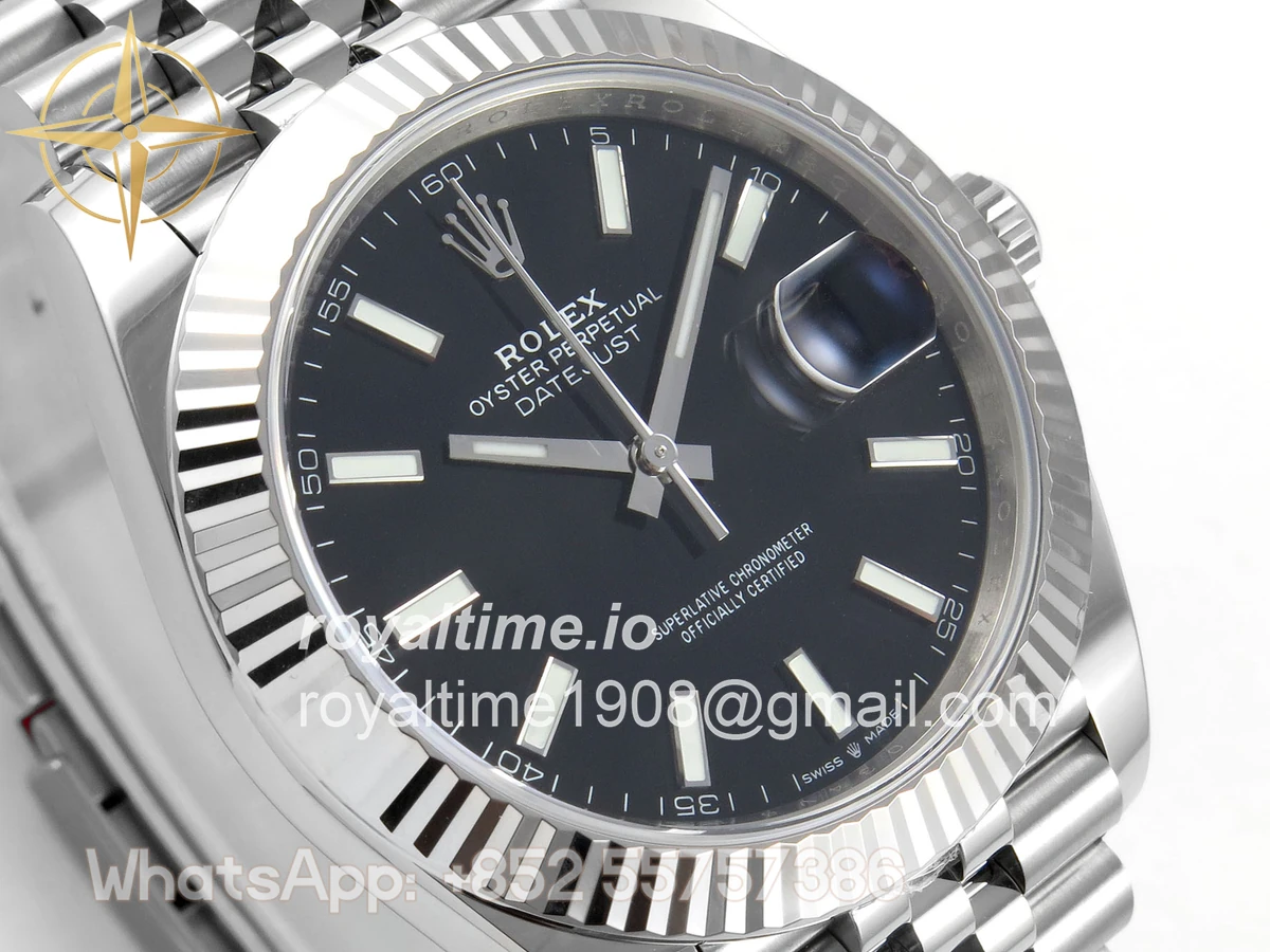 Rolex DateJust 41 126334 ERF Black Stick Dial on Jubilee Bracelet JH3235 (Free Sprung) Weighted 132g - Image 4
