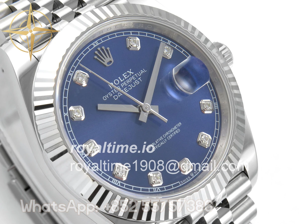 Rolex DateJust 41 126334 ERF Blue Diamonds Dial on Jubilee Bracelet JH3235 (Free Sprung) Weighted 132g - Image 4