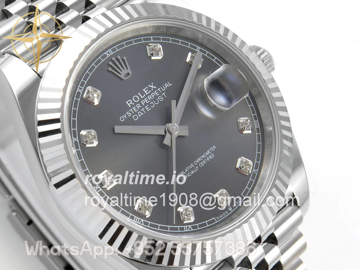 Rolex DateJust 41 126334 ERF Gray Diamonds Dial on Jubilee Bracelet JH3235 (Free Sprung) Weighted 132g - Image 4