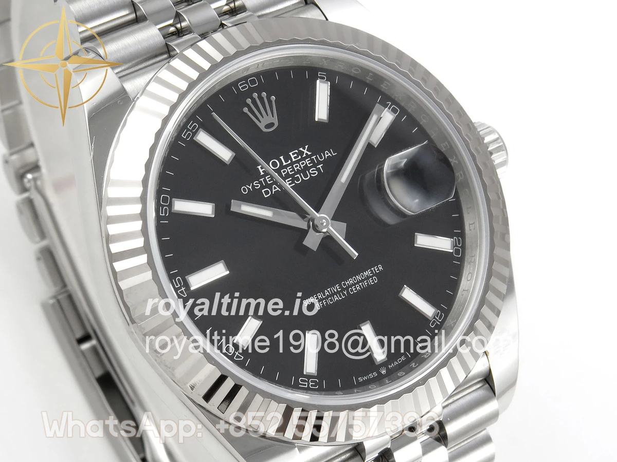 Rolex DateJust 41mm 126334 ARF Black Stick Dial on Jubilee Bracelet DD3235 - Image 4