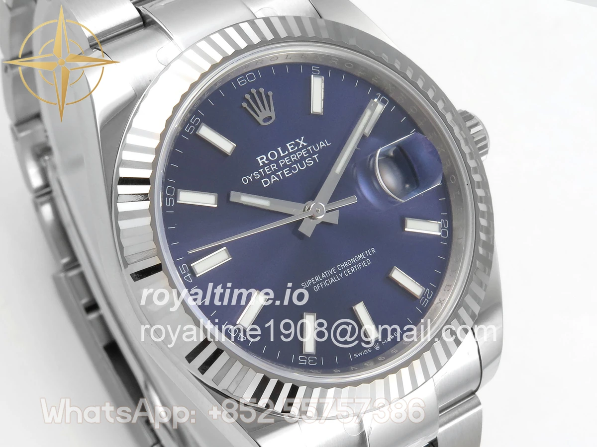 Rolex DateJust 41mm 126334 ARF Blue Stick Dial on Oyster Bracelet DD3235 - Image 4