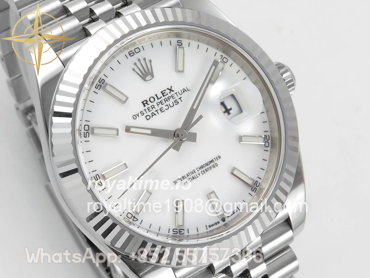 Rolex DateJust 41mm 126334 Clean Plus White Stick Dial on Jubilee Bracelet DD3235 - Image 4