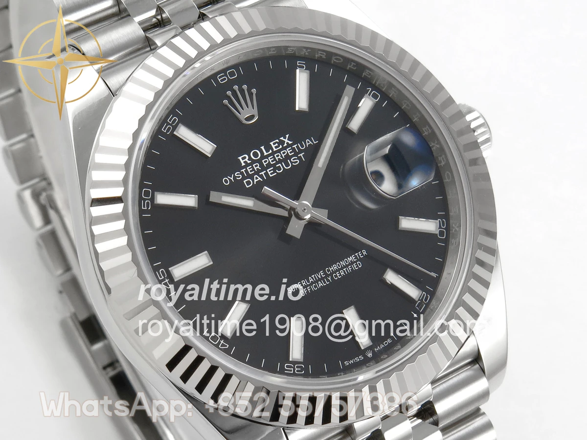 Rolex DateJust 41 126334 SCF 904L Steel Black Stick Dial on Jubilee Bracelet A3235 - Image 4