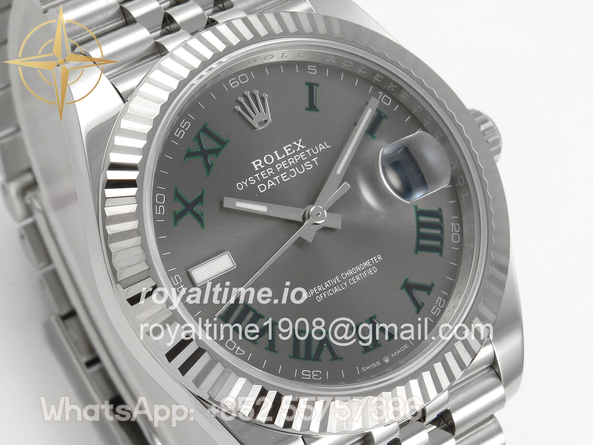 Rolex DateJust 41 126334 SCF 904L Steel Gray Roman Dial on Jubilee Bracelet A3235 - Image 4