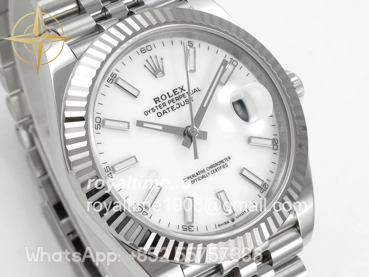 Rolex DateJust 41 126334 SCF 904L Steel White Stick Dial on Jubilee Bracelet A3235 - Image 4
