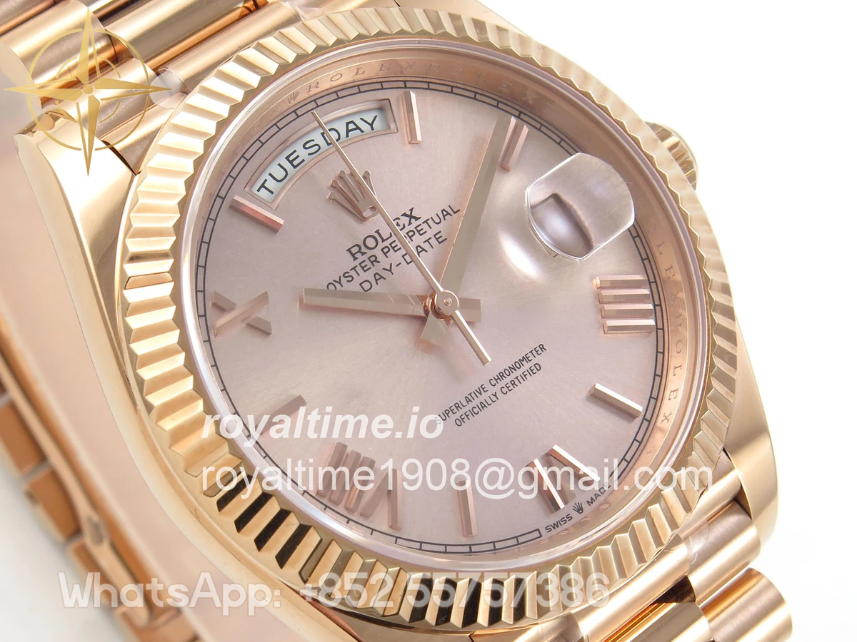 Rolex DayDate 40 228235 ARF RG Roman Dial on President Bracelet VR3255 - Image 4