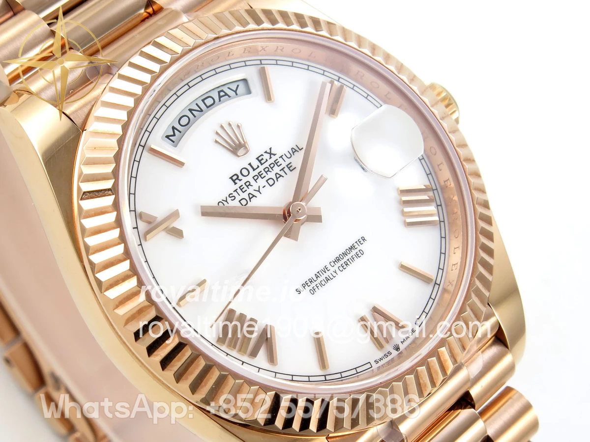Rolex DayDate 40 228235 ARF White Roman Dial on President Bracelet VR3255 - Image 4