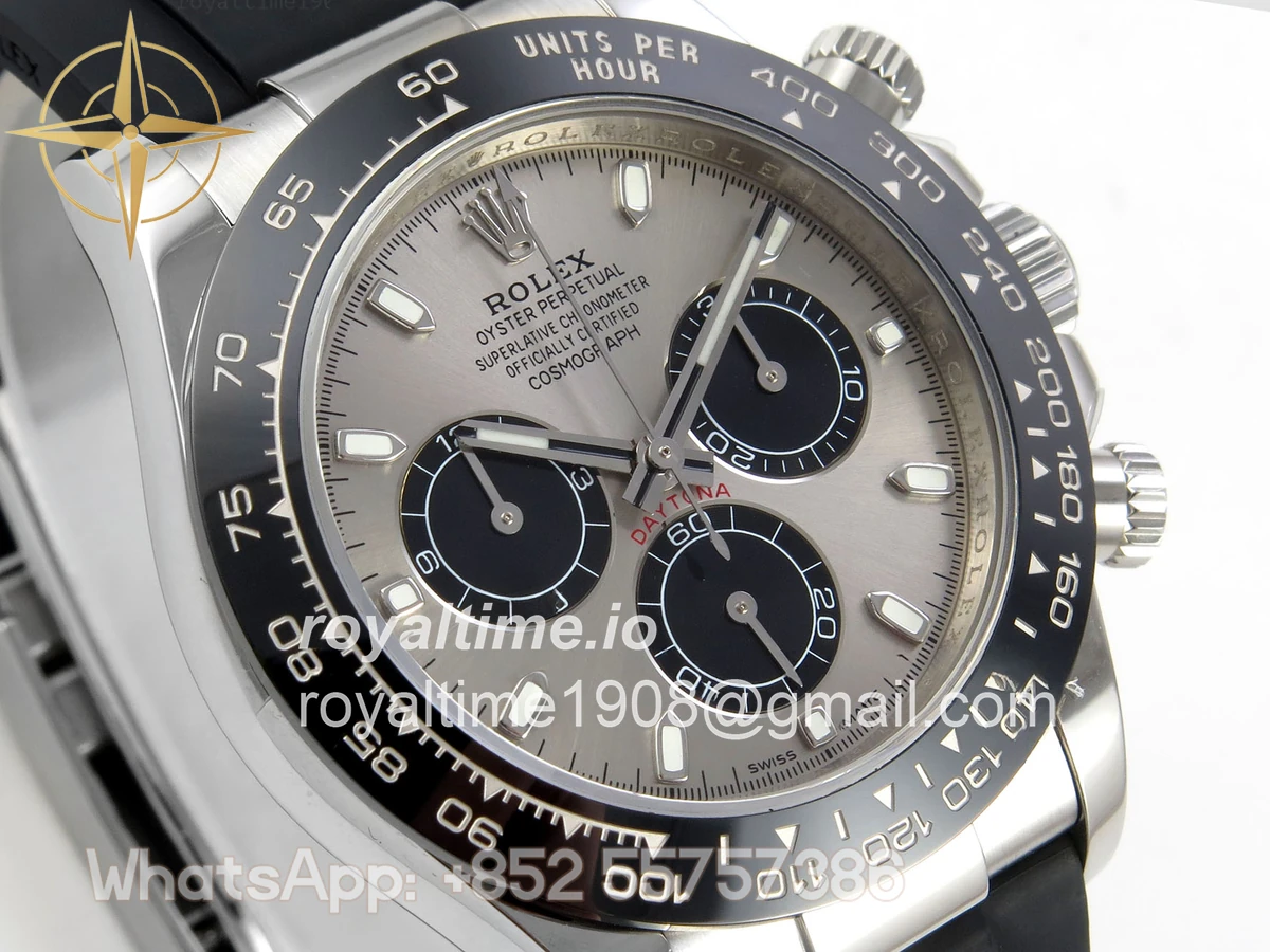 Rolex Daytona 116519 UFO Gray Dial on Oysterflex Strap UF4130 (Free Sprung) - Image 4
