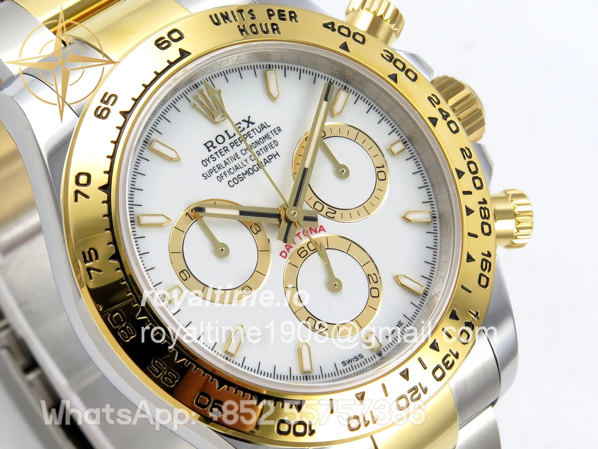 Rolex Daytona 126503 SS/YG UFO White Dial on SS/YG Bracelet UF4131 (Free Sprung) - Image 4