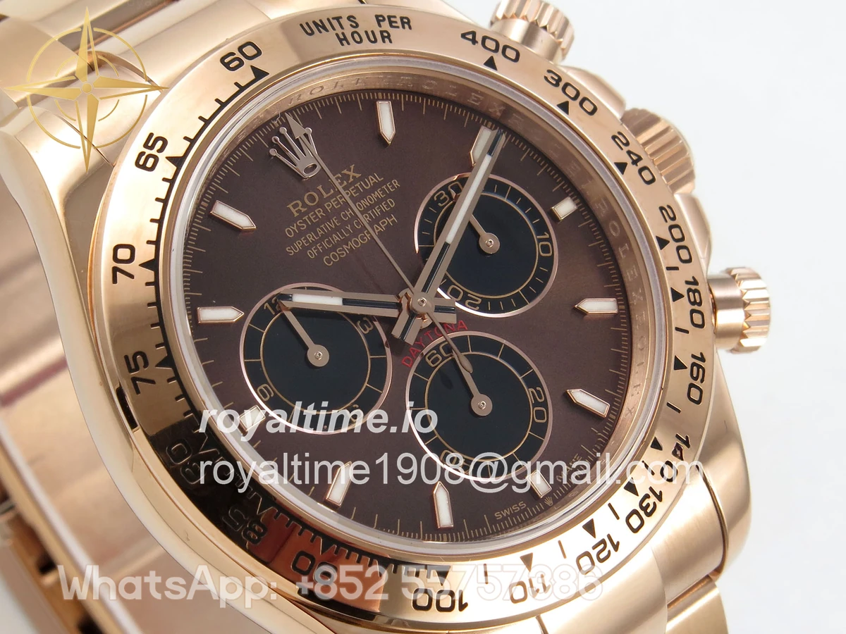 Rolex Daytona 126505 RG UFO Brown/Black Dial on RG Bracelet UF4131 (Free Sprung) - Image 4