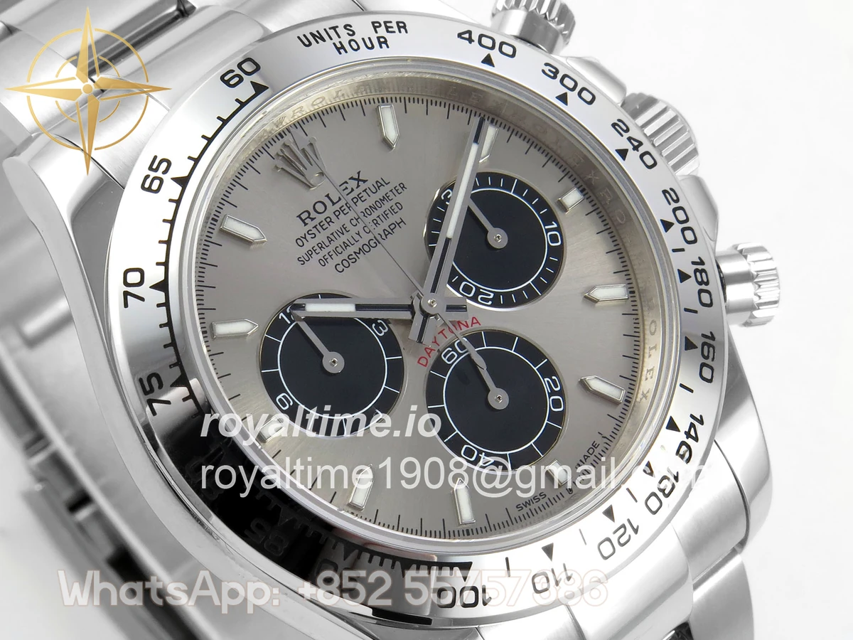 Rolex Daytona 126509 904L SS UFO Silver Dial Black Subdial On 904L SS Bracelet UF4131 (Free Sprung) - Image 4