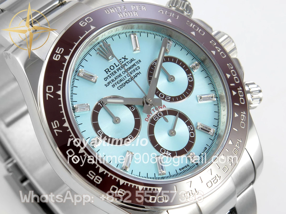 Rolex Daytona 126506 UFO Ice Blue Crystal Dial on Bracelet UF4131 (Free Sprung) - Image 4