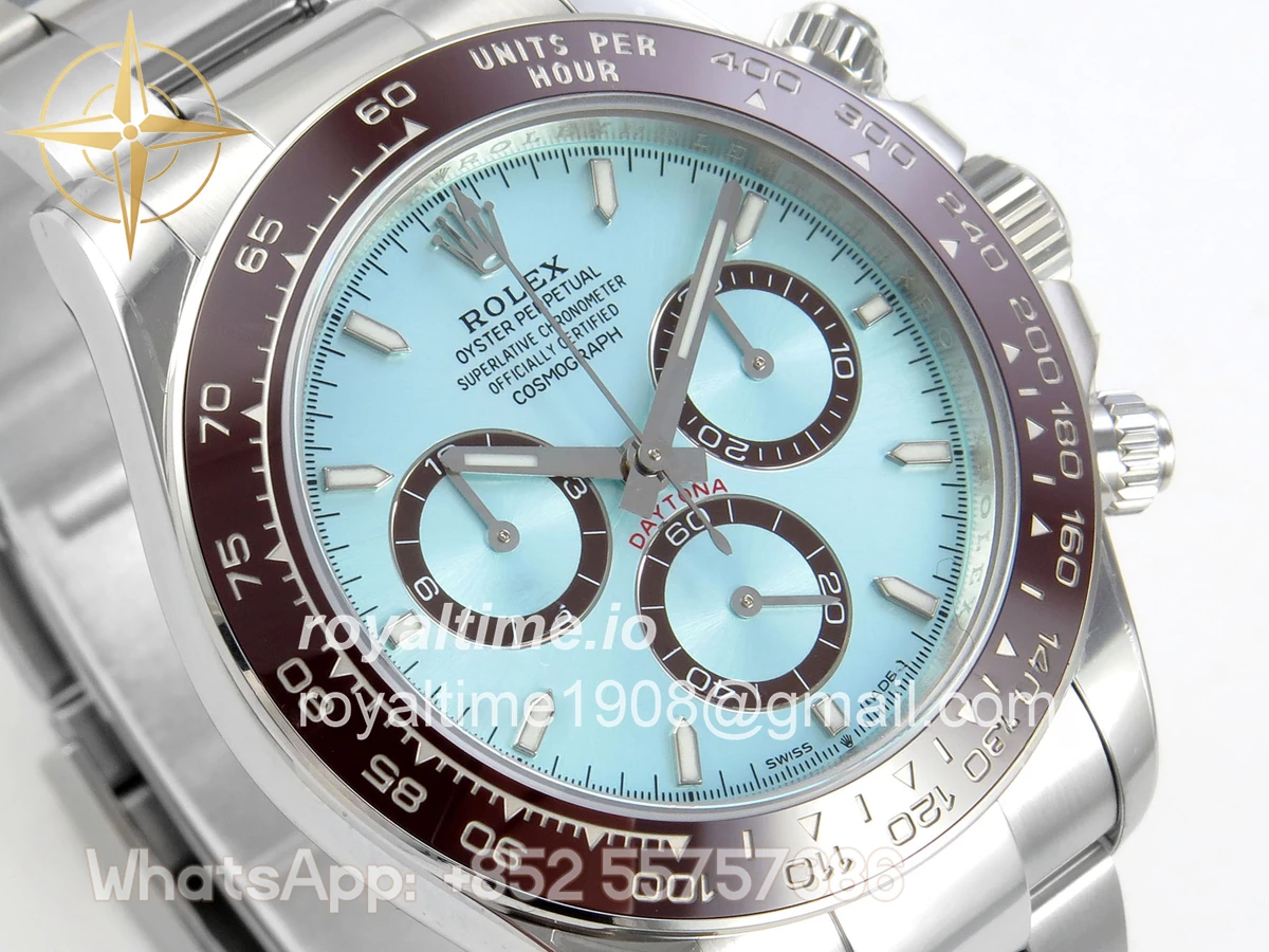 Rolex Daytona 126506 UFO Ice Blue Stick Dial on Bracelet UF4131 (Free Sprung) - Image 4