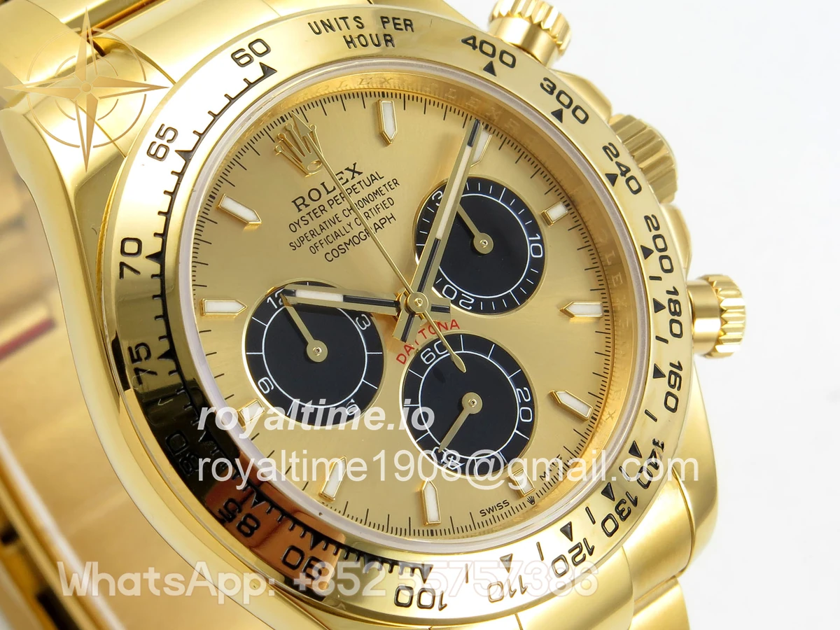 Rolex Daytona 126508 YG UFO YG/Black Dial on YG Bracelet UF4131 (Free Sprung) - Image 4