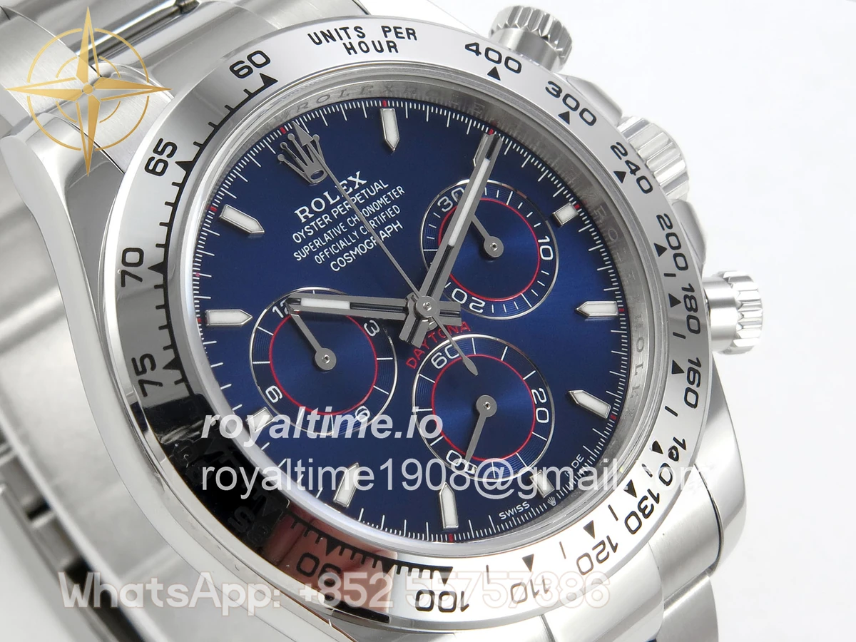 Rolex Daytona 126509 904L SS UFO Blue Dial Stick Marker On 904L SS Bracelet UF4131 (Free Sprung) - Image 4