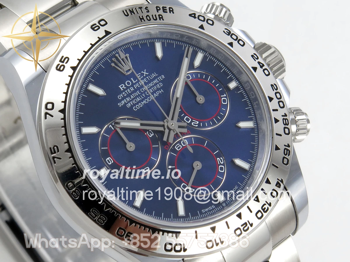 Rolex Daytona 126509 BTF Blue Dial on SS Braclet DD4131 (Weighted) 220g - Image 4