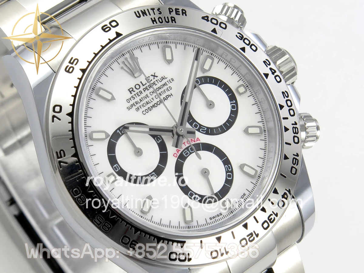 Rolex Daytona 126509 BTF White Dial on SS Braclet DD4131 (Weighted) 220g - Image 4