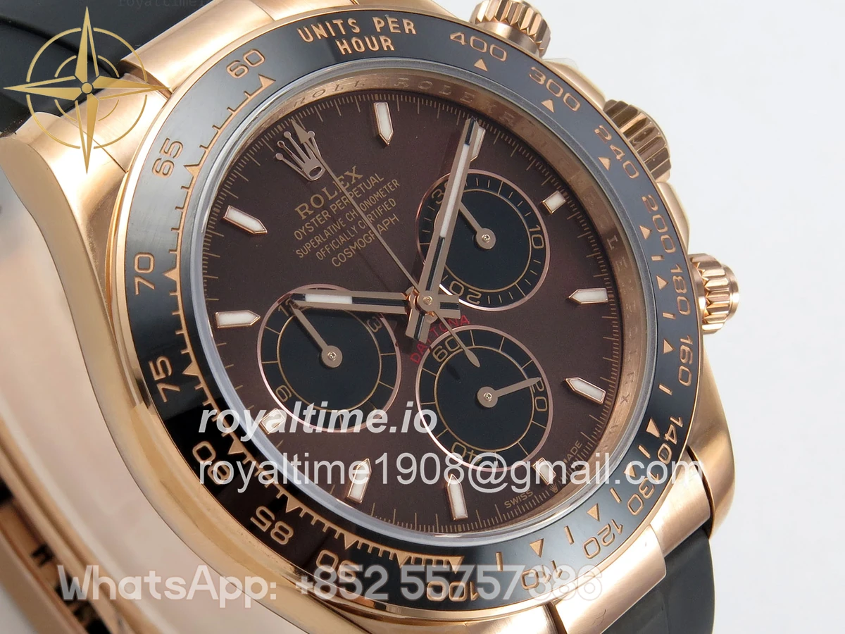 Rolex Daytona 126515 QF Brown Dial on Oysterflex Strap JH4131 V18 (Free Sprung) Weighted 157g - Image 4