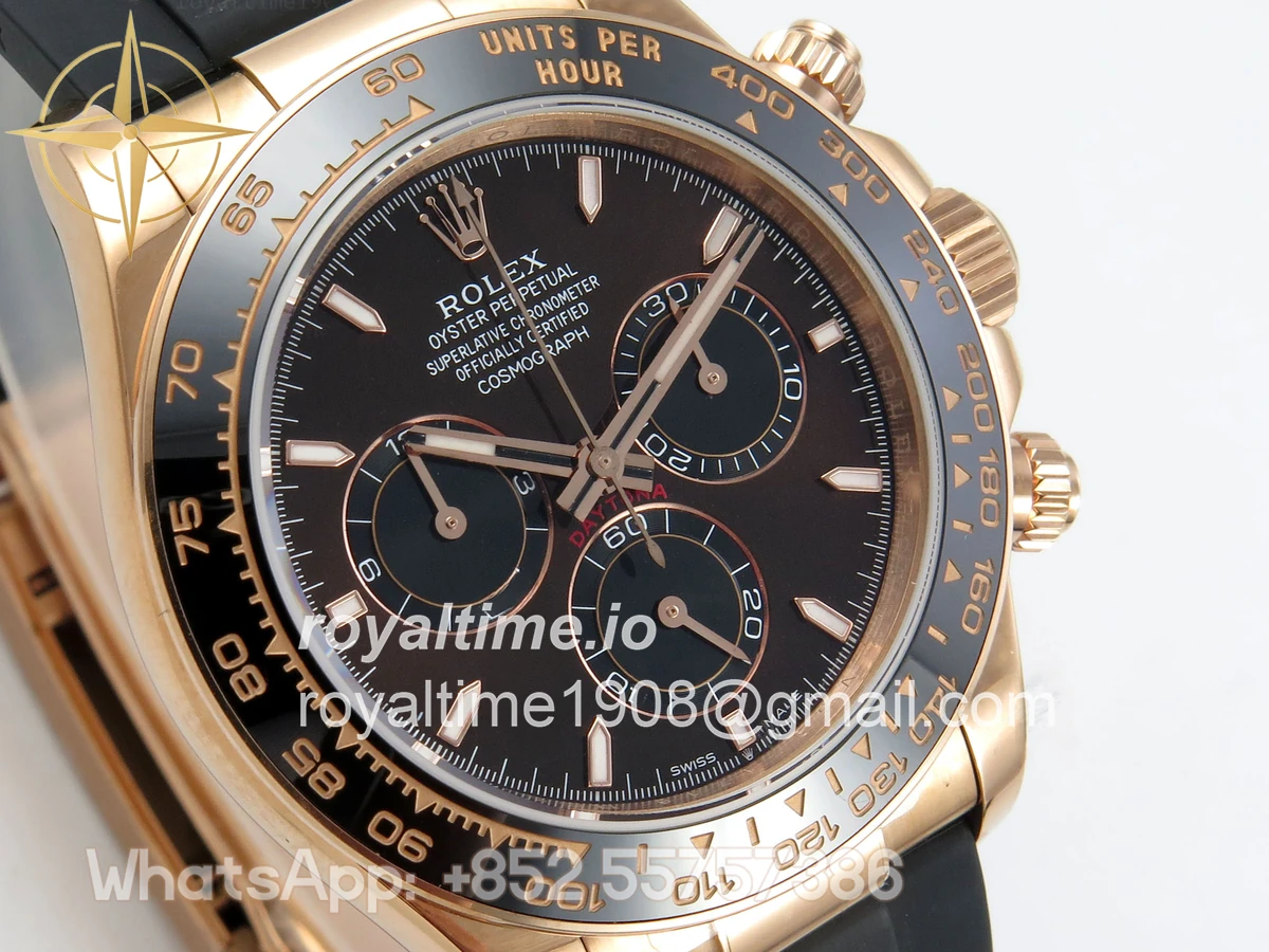 Rolex Daytona 126515 RG 3CF Chocolate Dial on Oysterflex Strap DD4131 (Gain Weight) - Image 4
