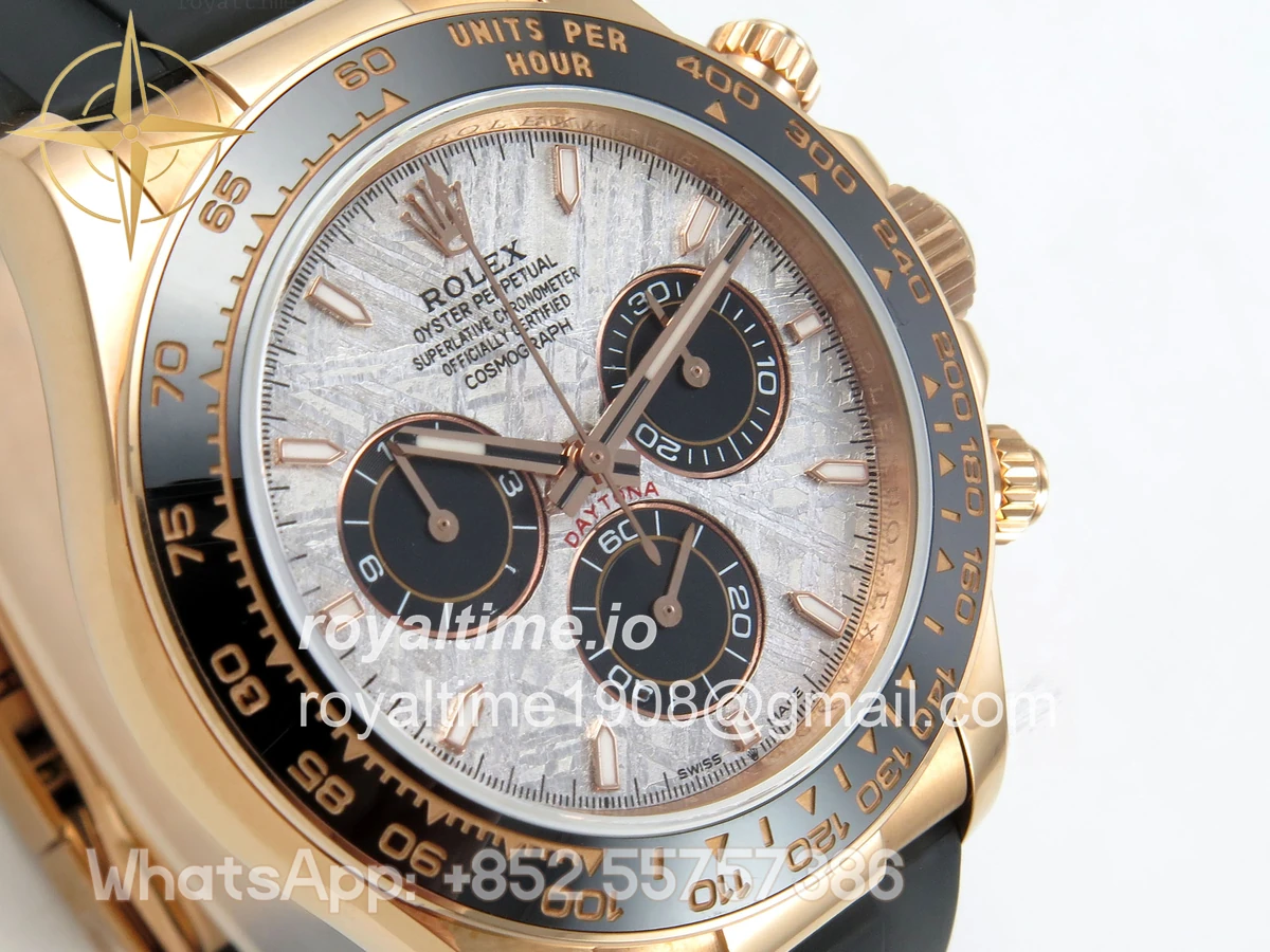 Rolex Daytona 126515 RG 3CF Meteorite Dial on Oysterflex Strap DD4131 (Gain Weight) - Image 4