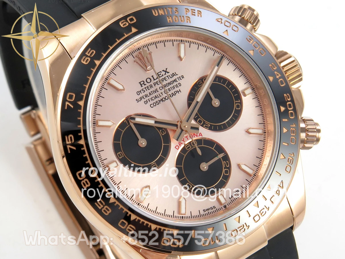 Rolex Daytona 126515 UFO RG/Black Dial on Oysterflex Strap UF4131 - Image 4