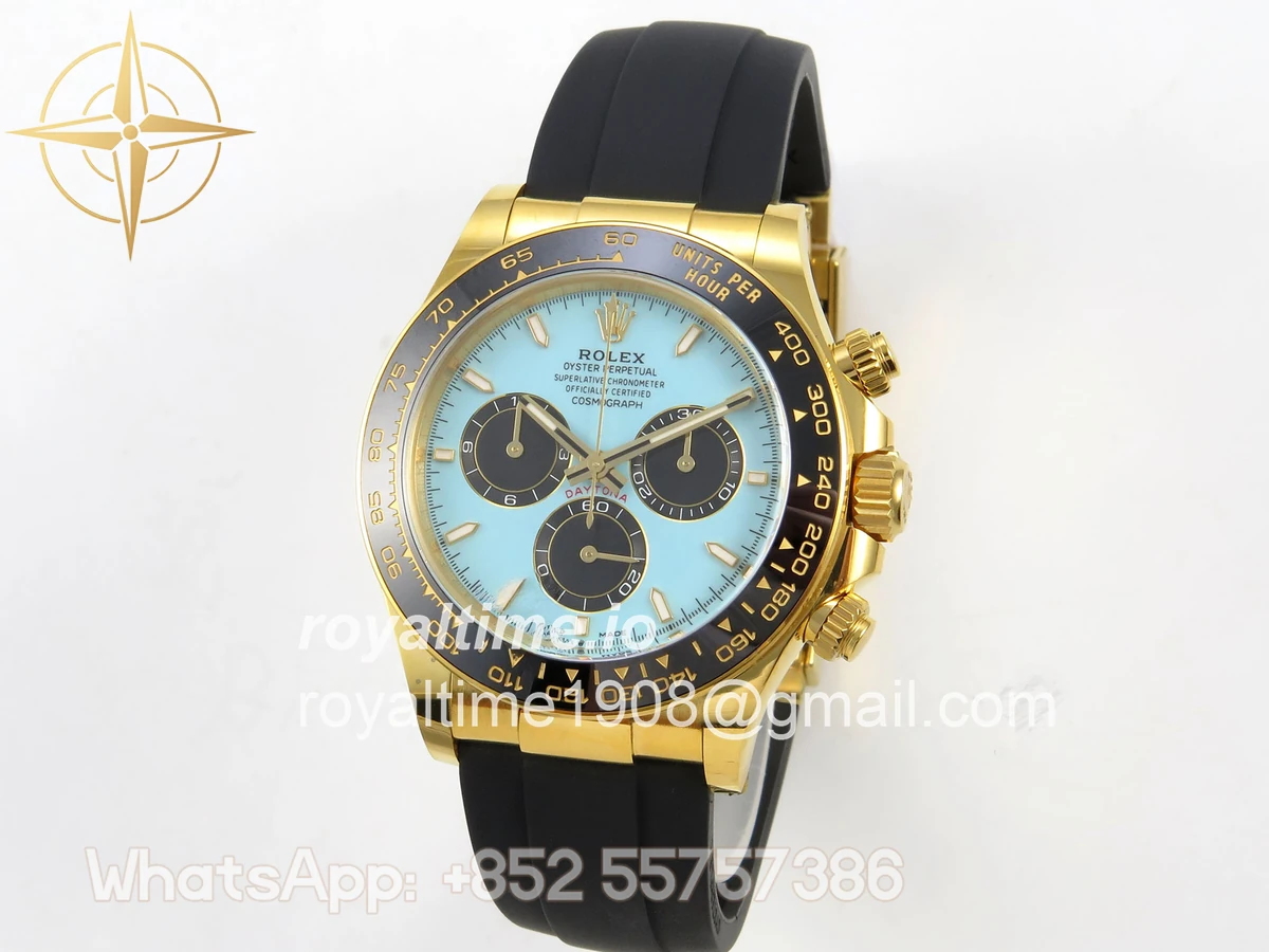 Rolex Daytona 126518 ARF Tiffany Blue Dial on Oysterflex Strap DD4131 V2 (Weighted) - Image 3