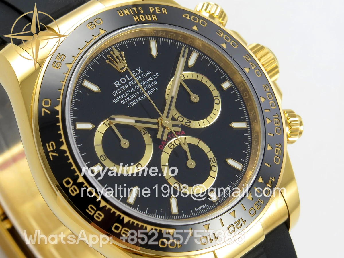 Rolex Daytona 126518 BTF Black Dial on Oysterflex Strap DD4131 (Weighted) 162g - Image 4
