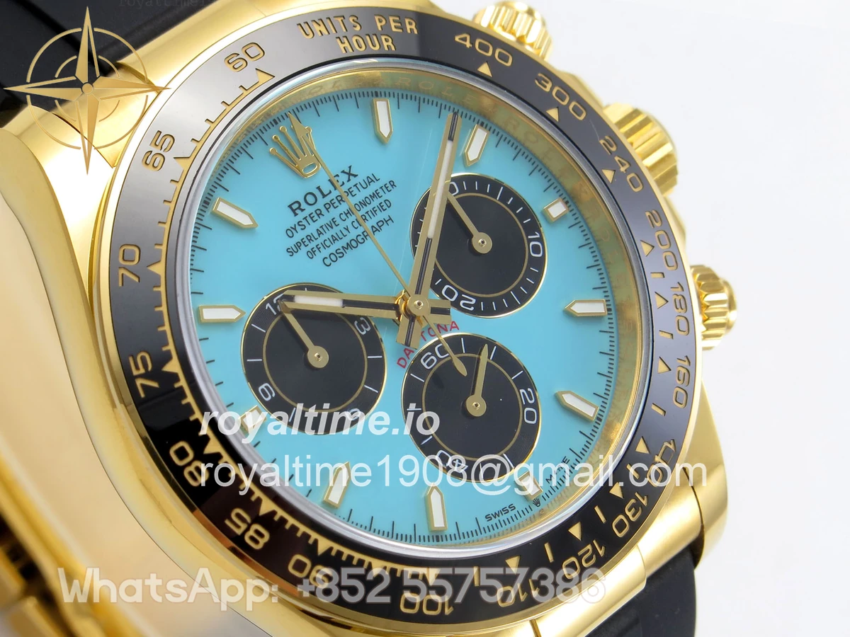 Rolex Daytona 126518 BTF Tiffany Dial on Oysterflex Strap DD4131 (Weighted) 162g - Image 4