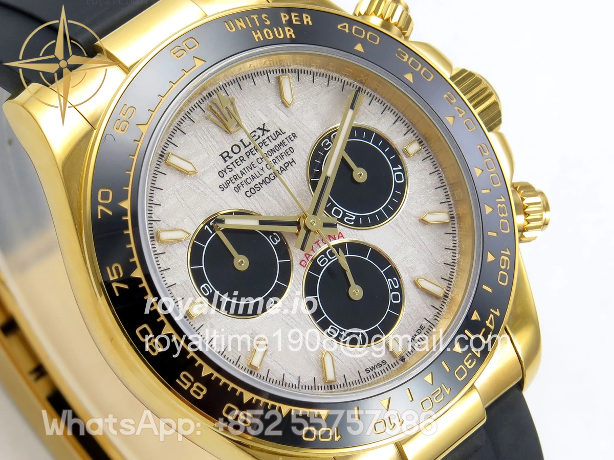 Rolex Daytona 126518 QF Meteorite Dial on Oysterflex Strap JH4131 V18 (Free Sprung) Weighted 157g - Image 4