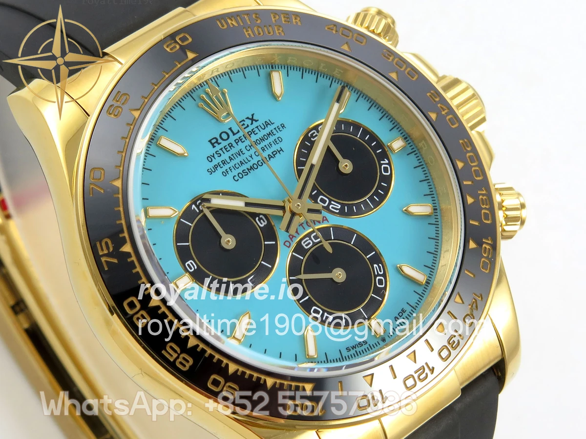 Rolex Daytona 126518 TMF Tiffany Blue Dial on Oysterflex Strap DD4131(162g) - Image 4