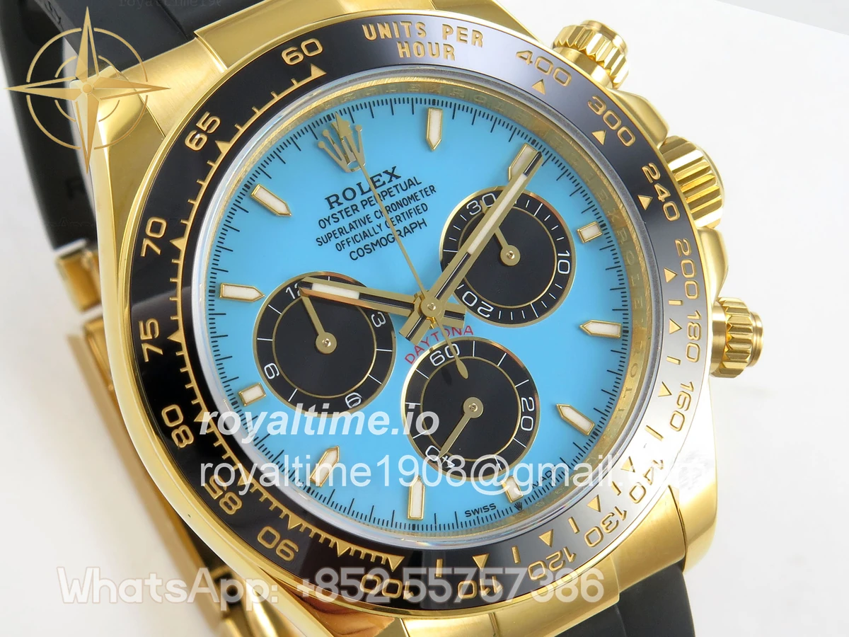 Rolex Daytona 126518 UFO Tiffany Turquoise Blue Dial on Oysterflex Strap UF4131 - Image 4