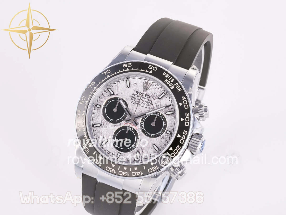 Rolex Daytona 126519 3BF Real Meteorite Dial Sticks Markers on Oysterflex Strap Weighted 160g - Image 4