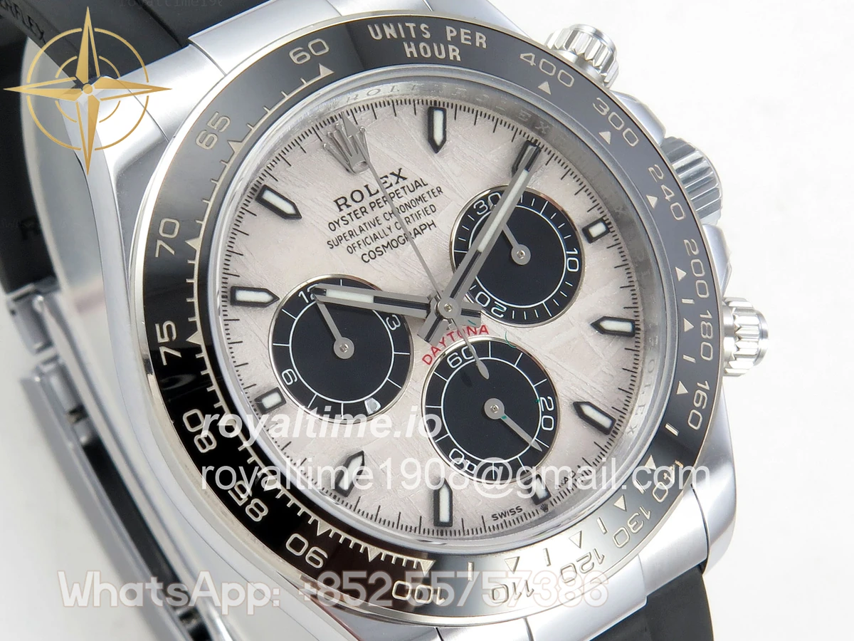 Rolex Daytona 126519 SS UFO 11:1 904L Steel Meteorite Dial on SS Bracelet UF4131 (Free Sprung) - Image 4
