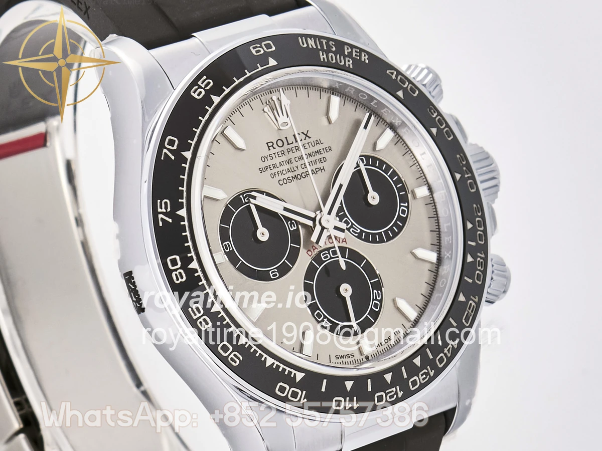 Rolex Daytona 126519 TMF Gray/Black Dial on Oysterflex Strap DD4131 - Image 4
