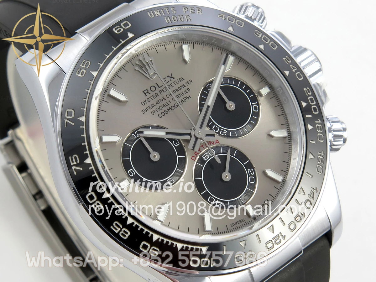 Rolex Daytona 126519 TMF Gray/Black Dial on Oysterflex Strap DD4131(162g) - Image 4