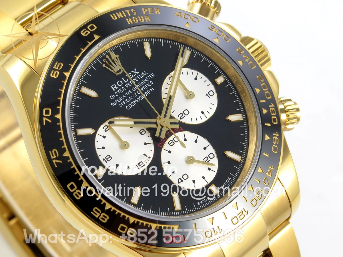 Rolex Daytona 126528 LN Le Mans QF on YG Bracelet JH4132 (Free Sprung) Weighted 175g - Image 4