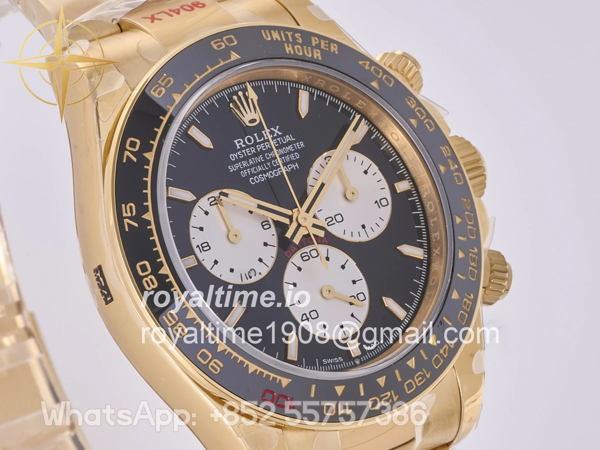 Rolex Daytona 126528 LN Le Mans QF on YG Bracelet JH4132 Free Sprung (Weighted) 175g - Image 4
