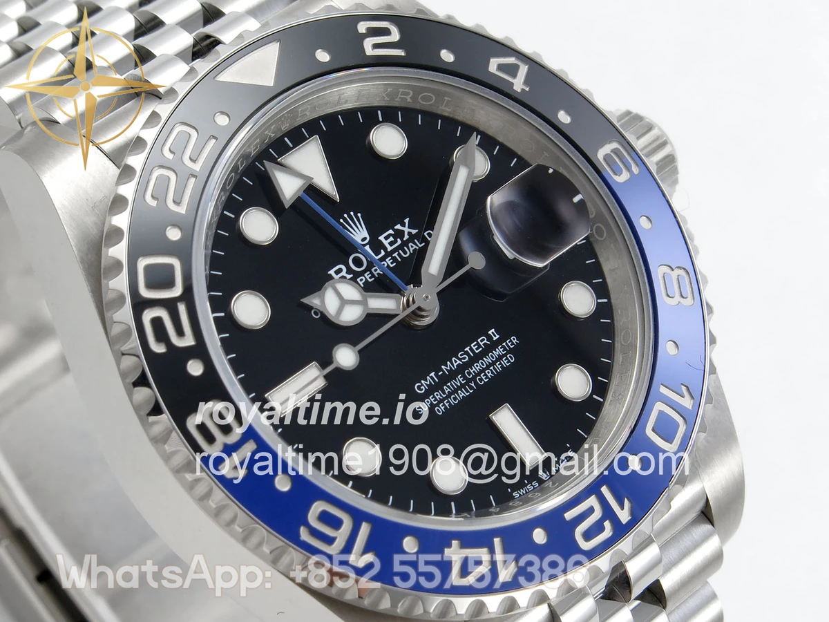Rolex GMT-Master II 126710 BLNR 904L Steel RF on Jubilee Bracelet JH3285 (Free Sprung) - Image 4