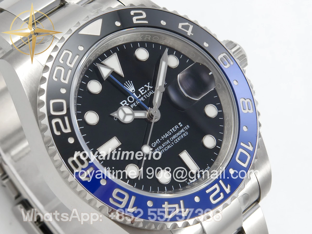 Rolex GMT-Master II 126710 BLNR 904L Steel RF on Oyster Bracelet JH3285 (Free Sprung) - Image 4