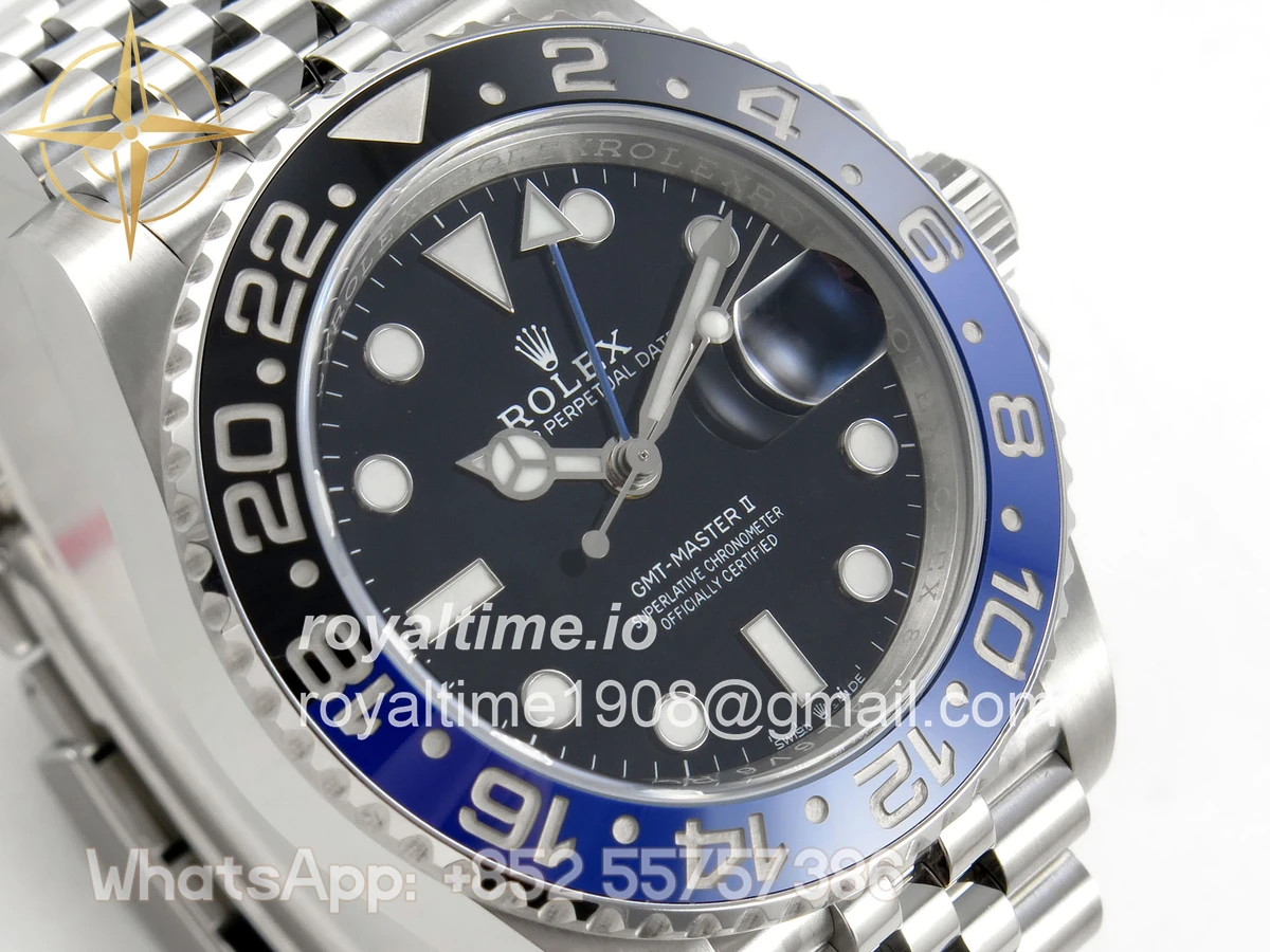 Rolex GMT-Master II 126710 BLNR ERF Black Stick Dial on Jubilee Bracelet JH3235 (Free Sprung) - Image 4