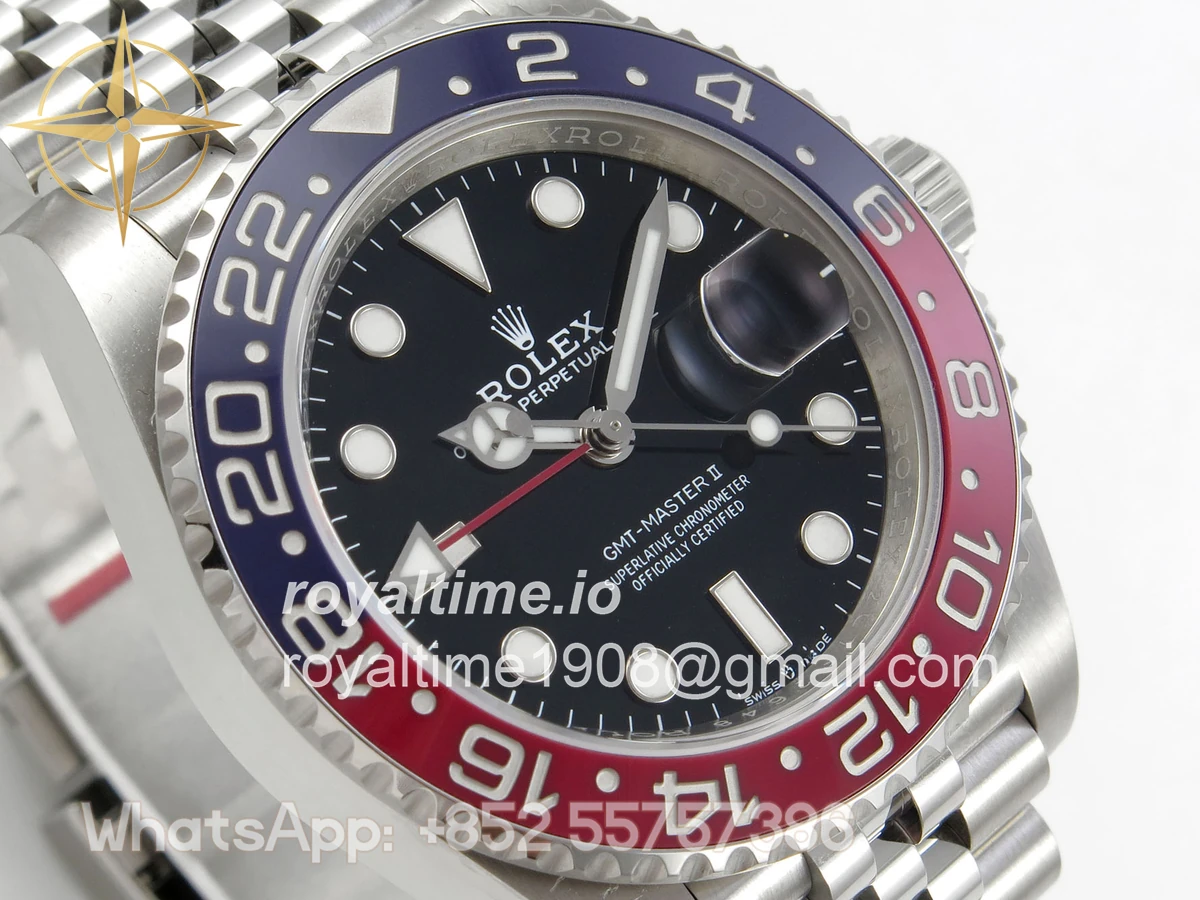 Rolex GMT-Master II 126710 BLRO 904L Steel RF on Jubilee Bracelet JH3285 (Free Sprung) - Image 4