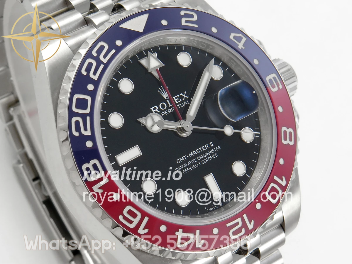 Rolex GMT-Master II 126710 BLRO 904L Steel SCF Black Dial on Jubilee Bracelet SH3285 CHS - Image 4