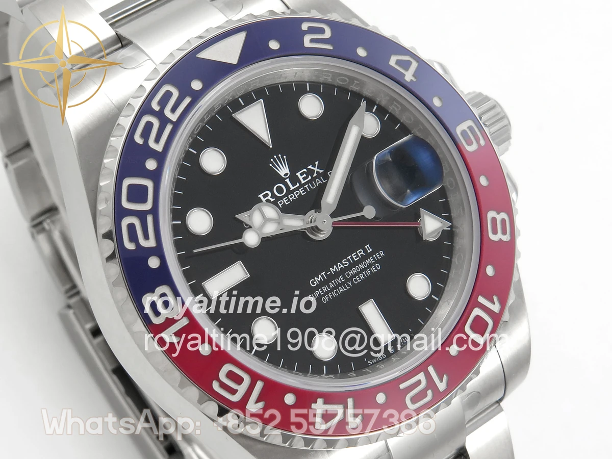Rolex GMT-Master II 126710 BLRO 904L Steel SCF Black Dial on Oyster Bracelet SH3285 CHS - Image 4