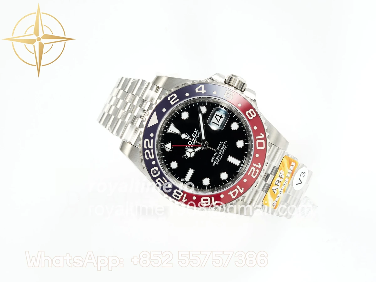 Rolex GMT-Master II 126710 Blue/Red Ceramic ARF on Jubilee Bracelet DD3285 CHS V3 - Image 4